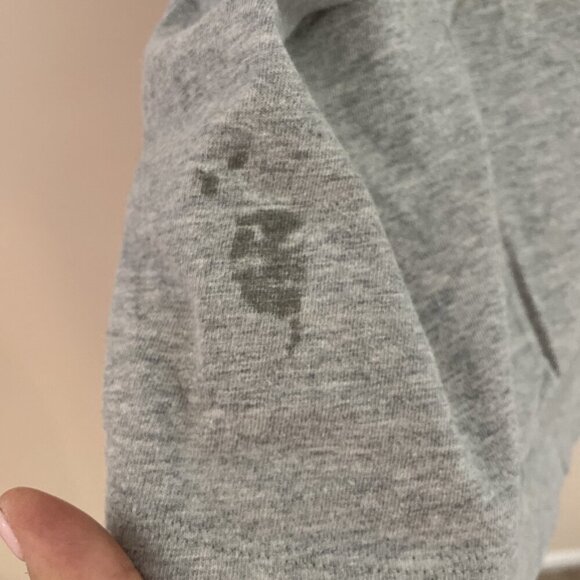 Vintage Y2K American Eagle Ringer T-Shirt Men's XL Gray Orange Raglan Sleeves - Picture 5 of 9